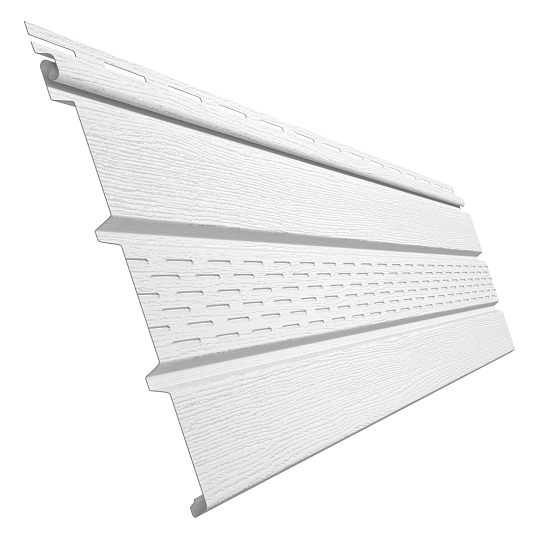 Софит с центральной перфорацией ELLKA, Белый 0,86 м2, 12 шт./уп., 3 м